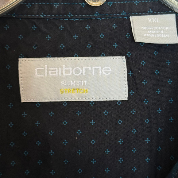 Claiborne Mens Long Sleeve Button Down Shirt - Size XXL - Picture 4 of 7